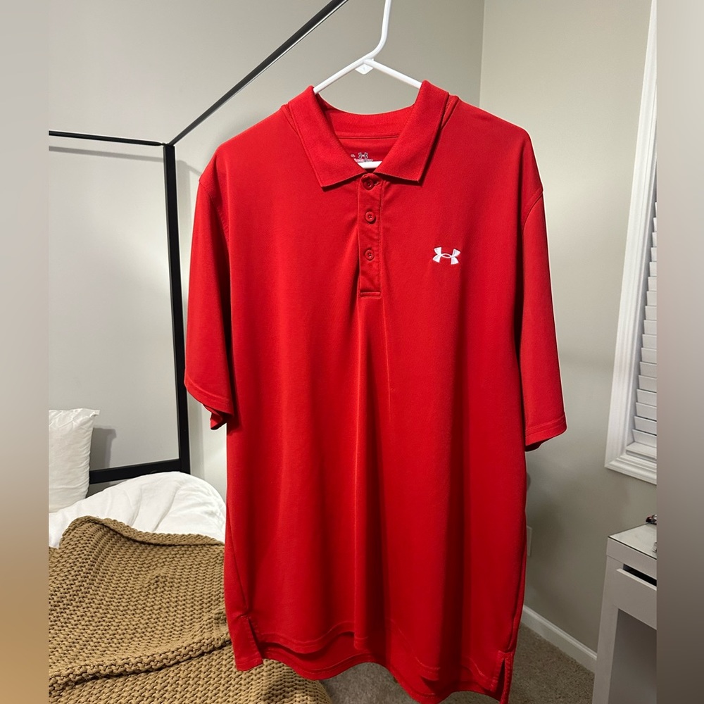 Men’s Under Armour XL Red Polo